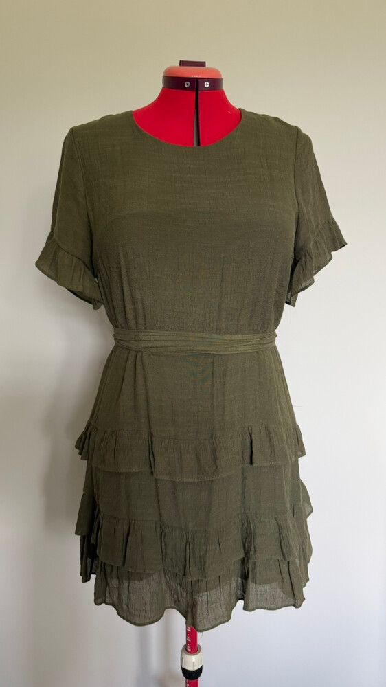 green emerald velvet dress MINKPINK Vilma Mini Dress - Floral/Forest Green main image 0