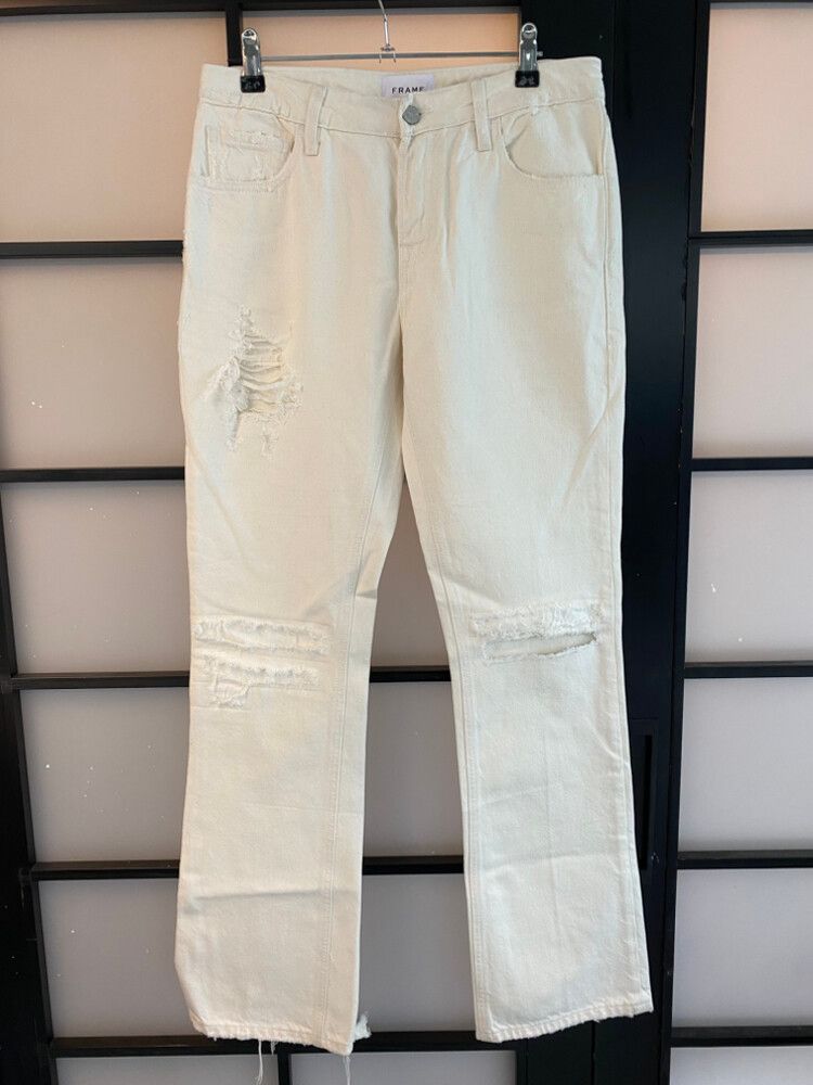 Frame White Jeans 26