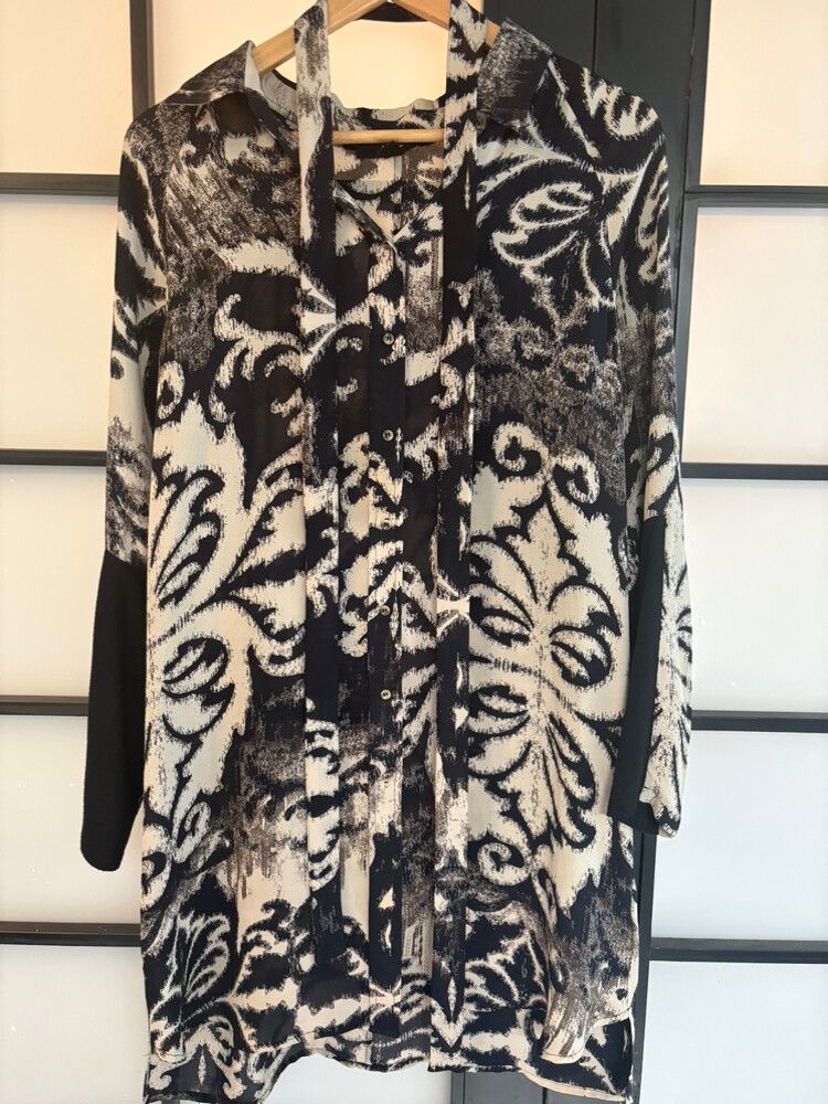 Verge Silk Shirt Dress 10