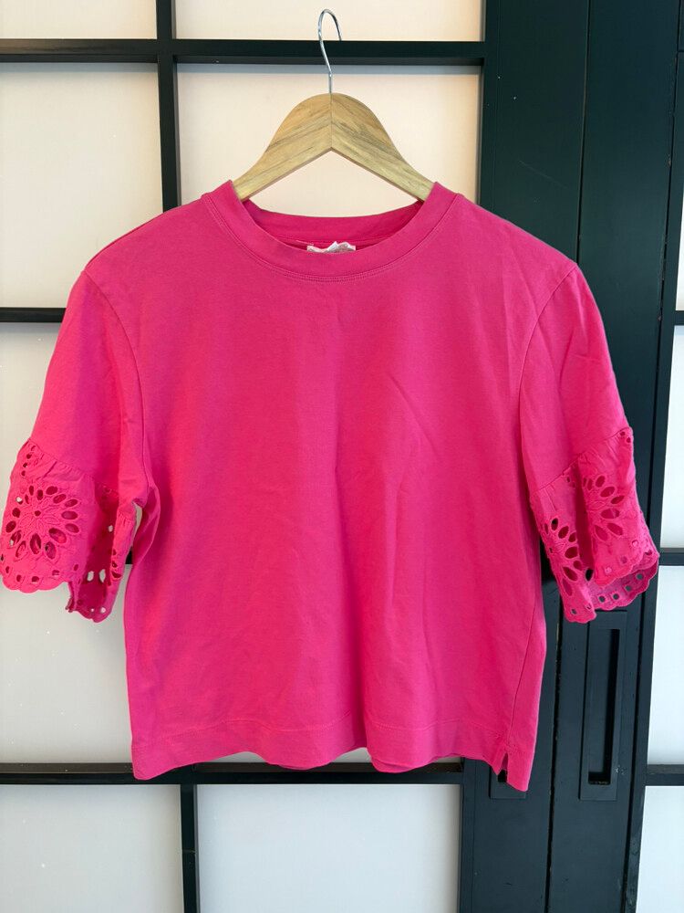 Whistle Pink Cotton Top XS