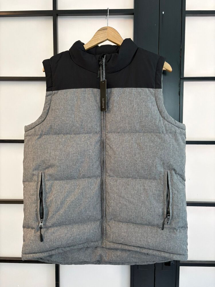 Smpli Grey Puffer Vest XS-XL