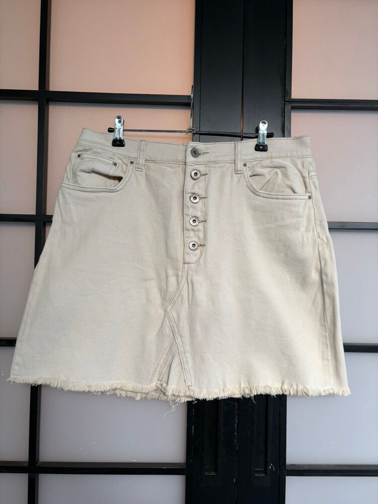 Max Beige Denim Skirt 16