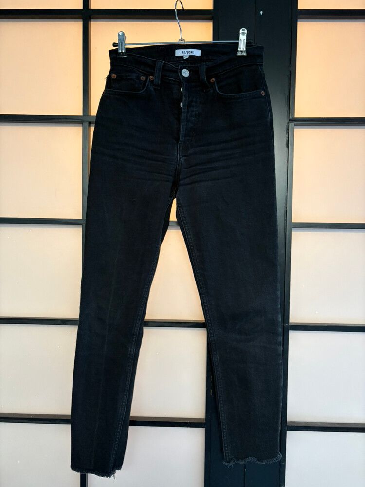 RE/DONE Black High Rise Jeans 6