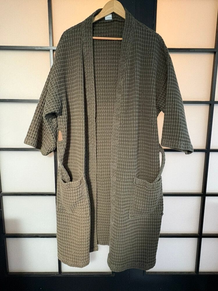 Citta Khaki Waffle Robe S/M