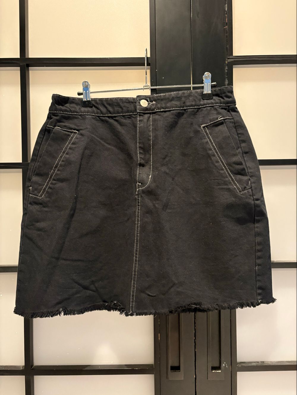 Moochi Black Denim Skirt 12