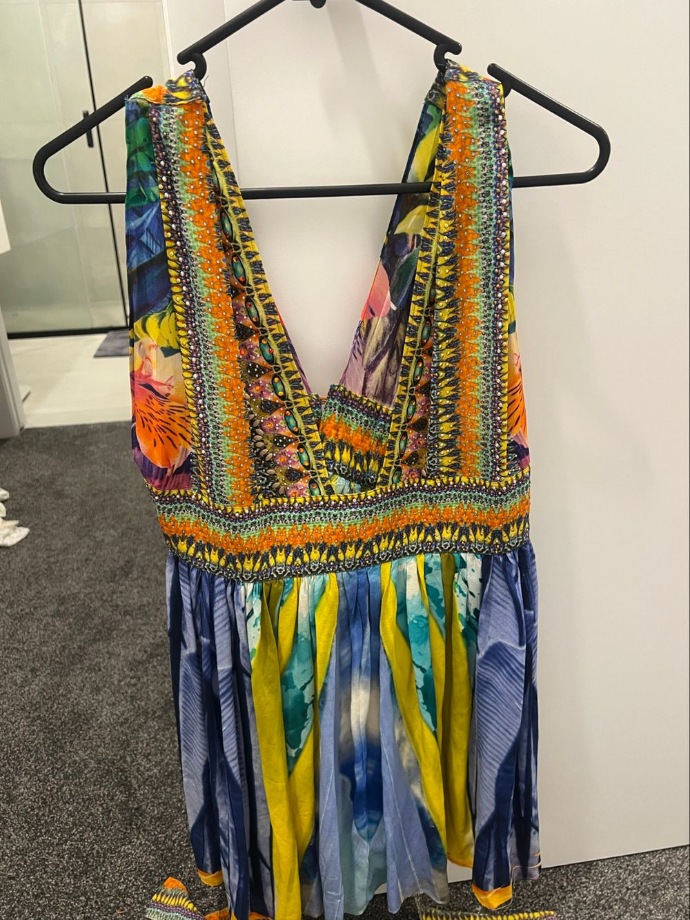 Camilla Multicolour Beaded Maxi Dress
