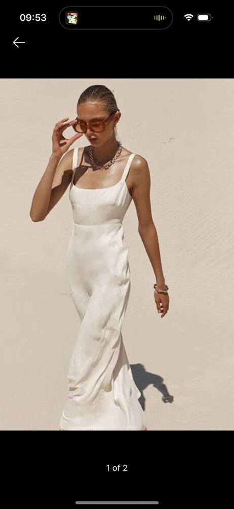 knee length dresses for ladies ARTIE CORNFLOWER RAMIE MIDI DRESS – DISSH main image 1