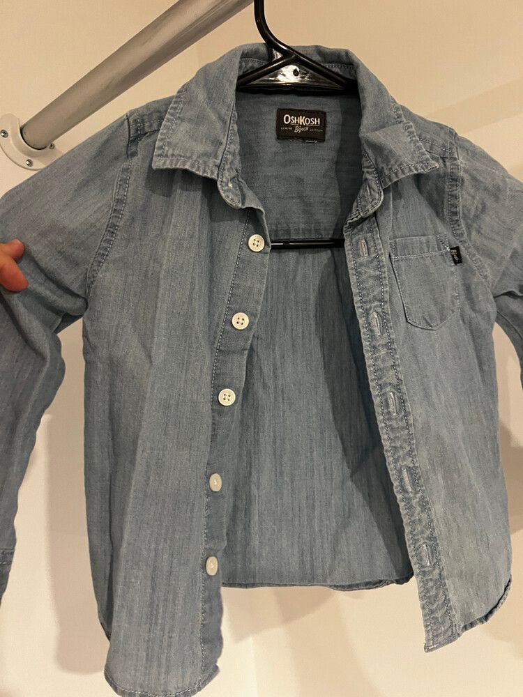 Oshkosh Blue Shirt (size Tag Missing But It’s a 3T)