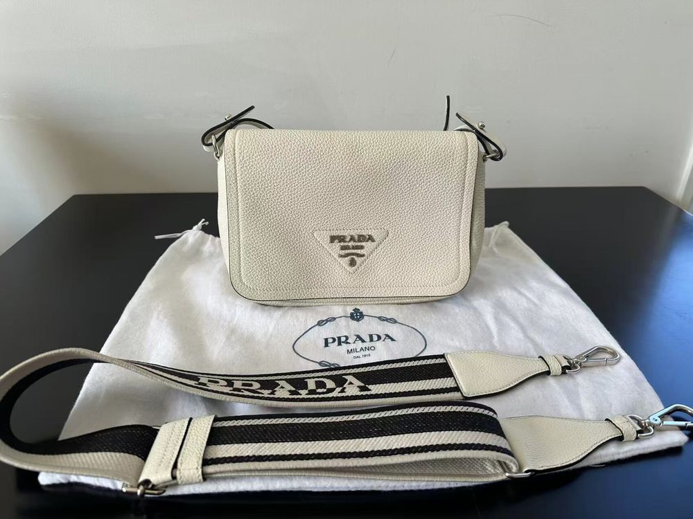 Prada DAINO soft white shoulder bag (with receipt bought from Prada Queen St)