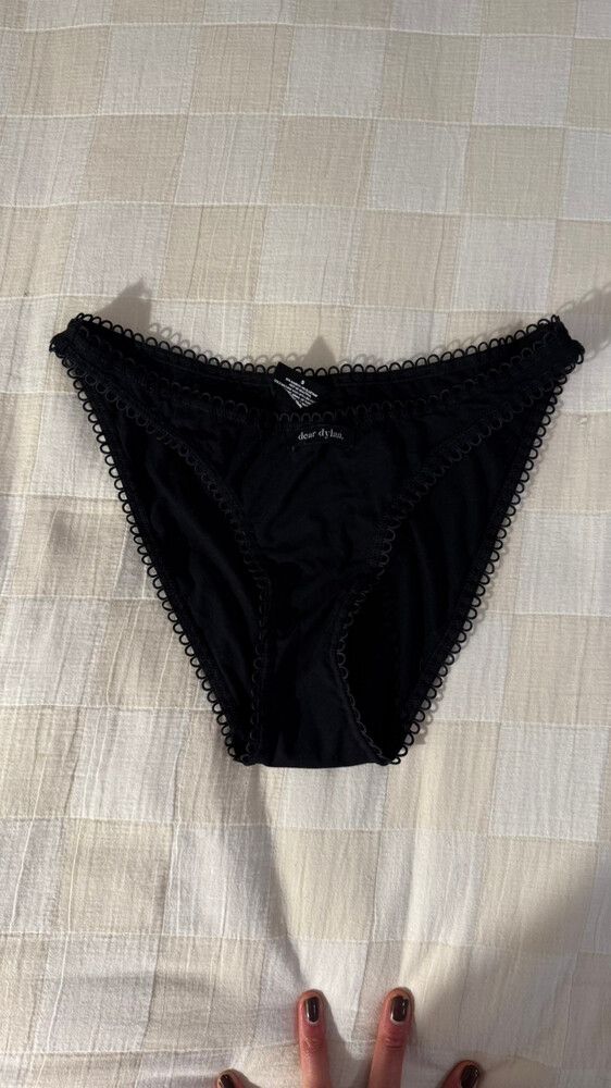 eyelette trim briefs