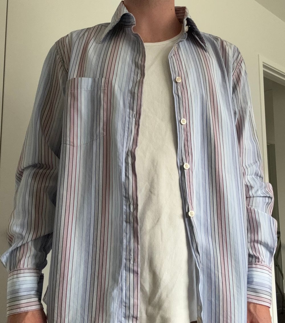 Striped Button-Up Shirt