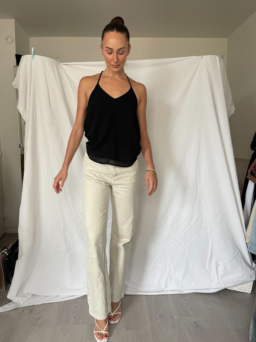 LIONESS BLACK CAMI TOP
