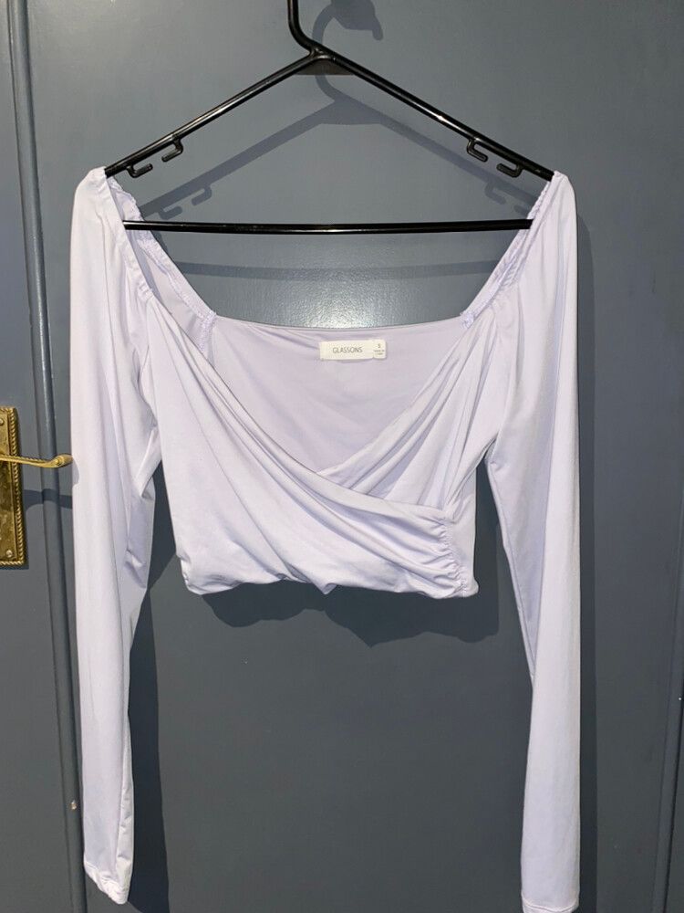 Lilac Long Sleeve Crop