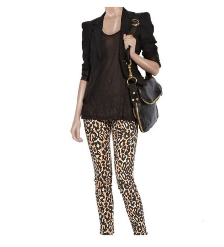 Sass & Bide Leopard Print Jeans