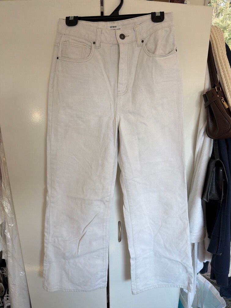 Cotton on white jeans