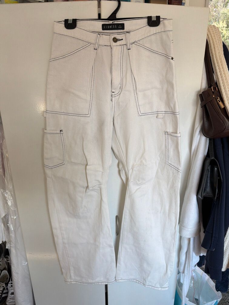 Lioness White Denim Jeans