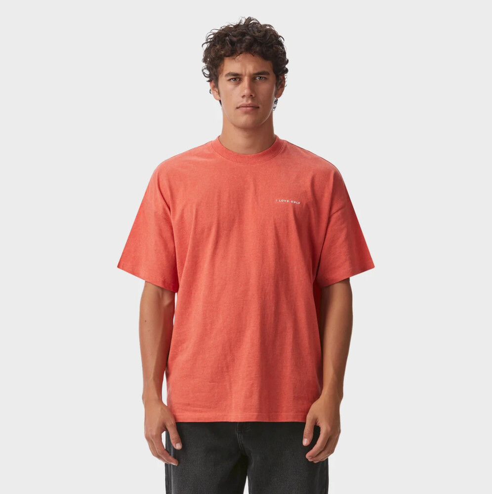 I Love Ugly Box Tee - Crimson