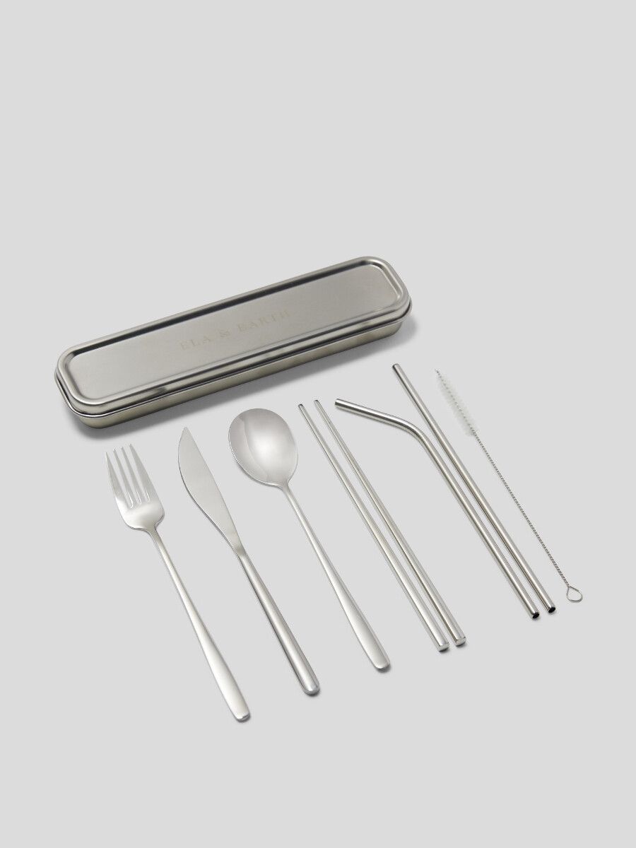 Ela & Earth Silver Cutlery Set