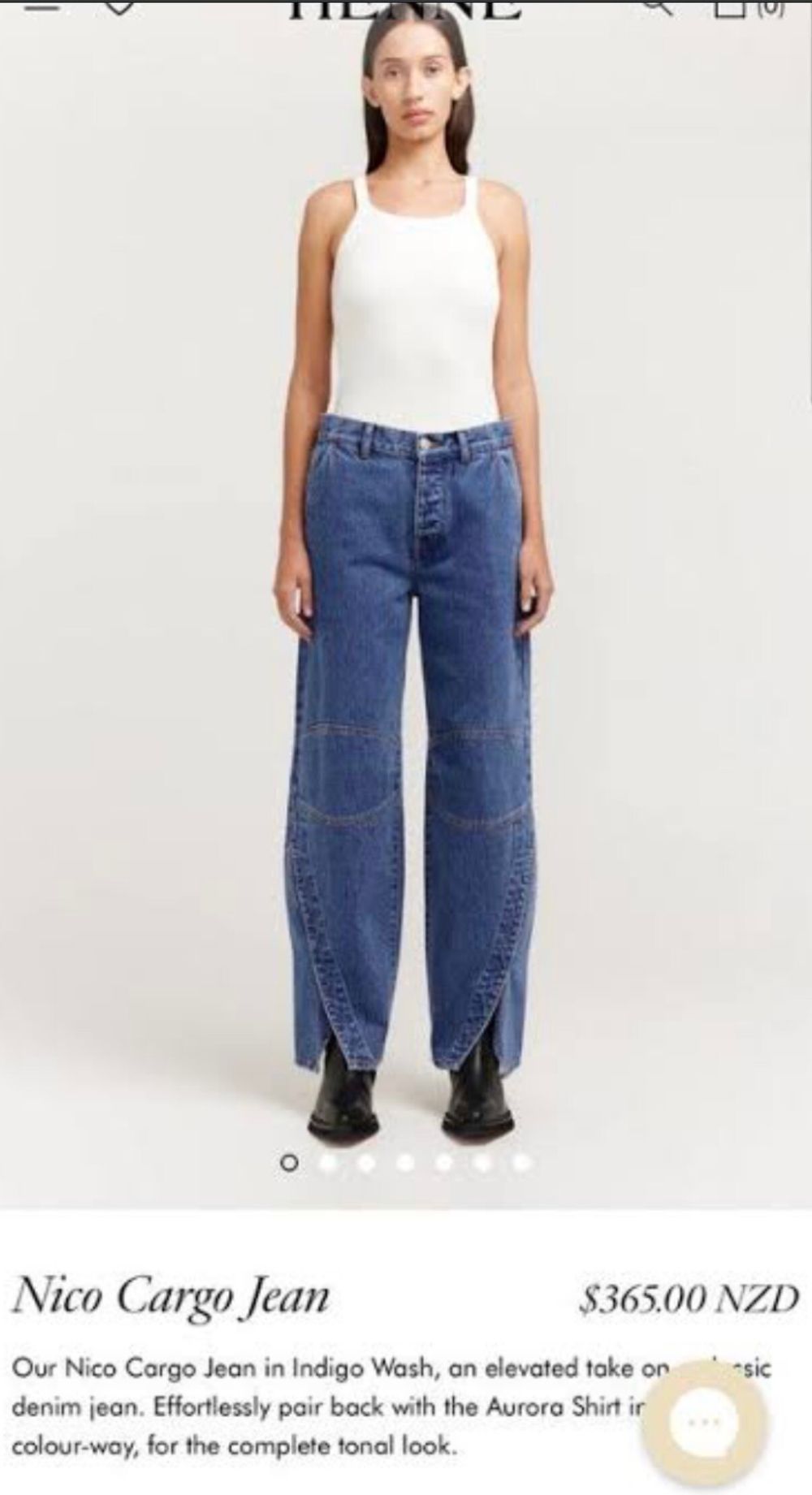 Henne Blue Nico Cargo Jeans