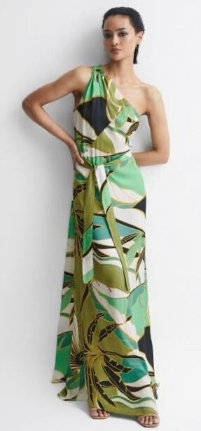 Reiss Tina Jungle print Maxi Dress Size 6/XS