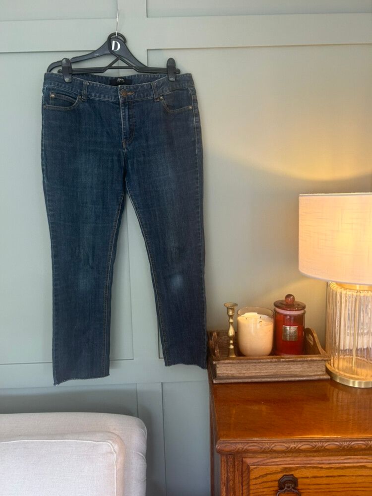 Max Wide-Legged Dark Blue Jeans