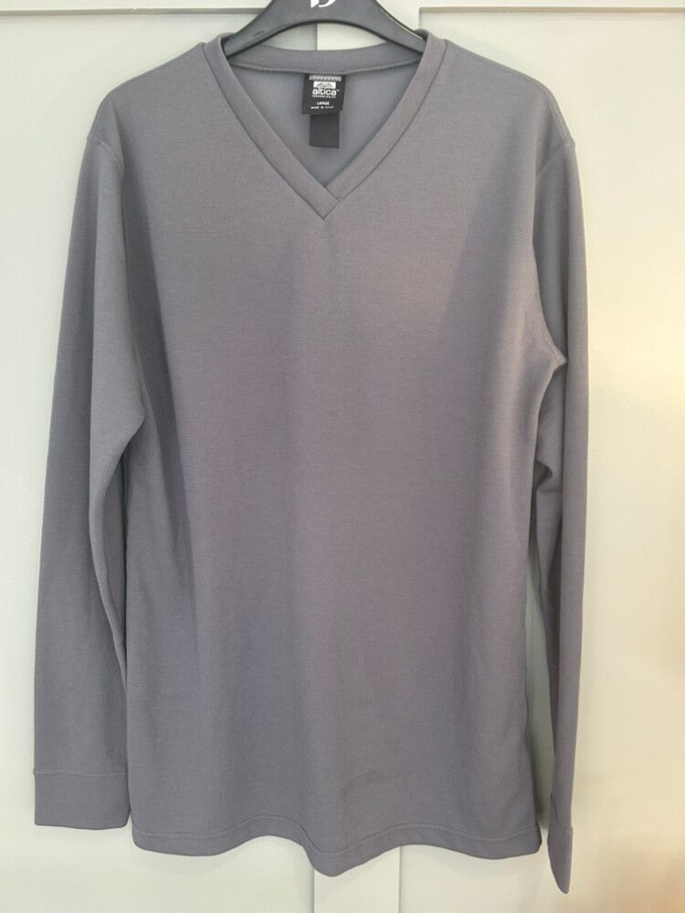 Kathmandu Mens Altica Thermaplus Long Sleeve V neck Base Layer