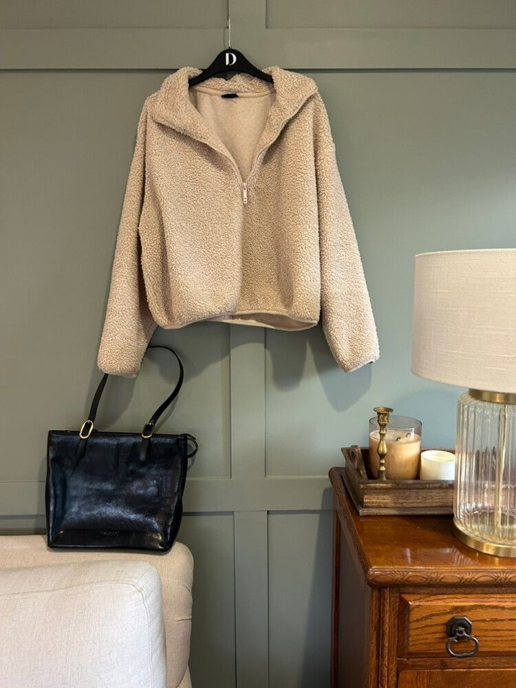 Cotton On Teddy Beige Fleece Jacket