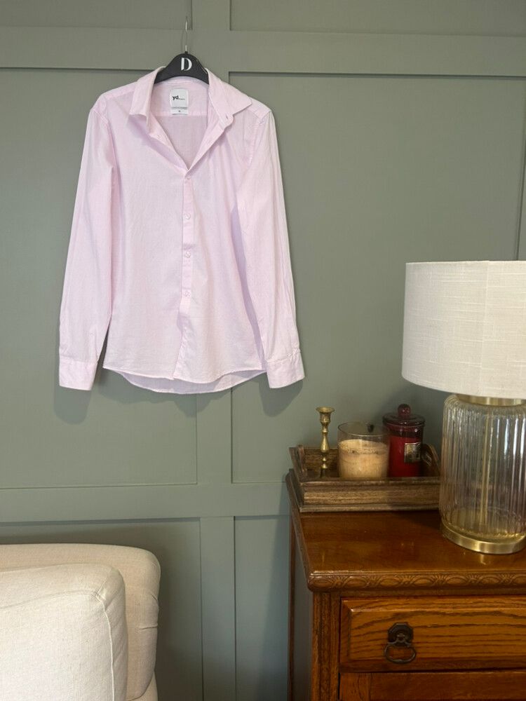New YD Pink 100% Cotton Button Up Shirt