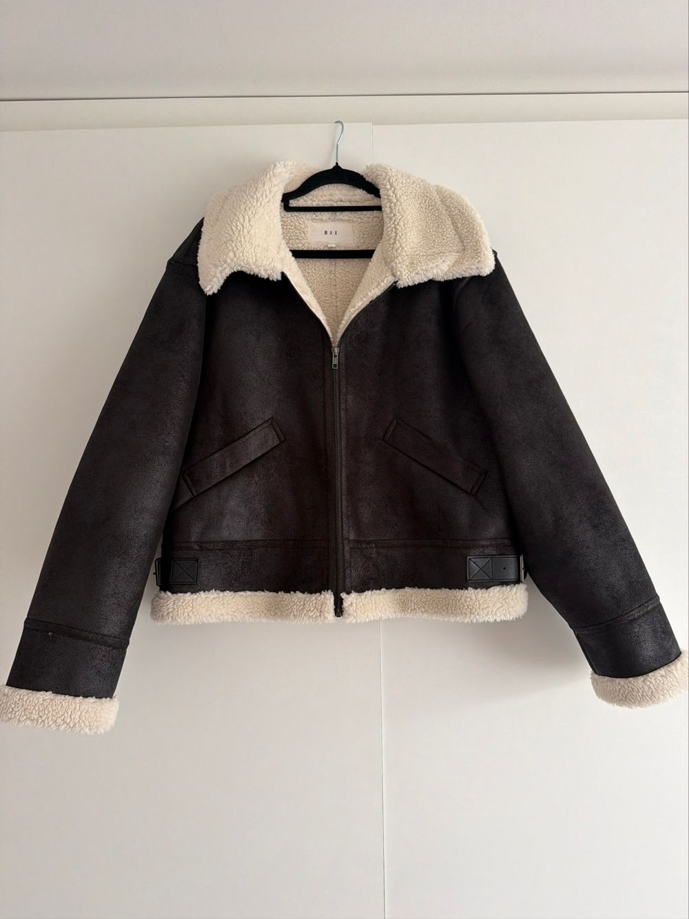 MAX Black Shearling Jacket