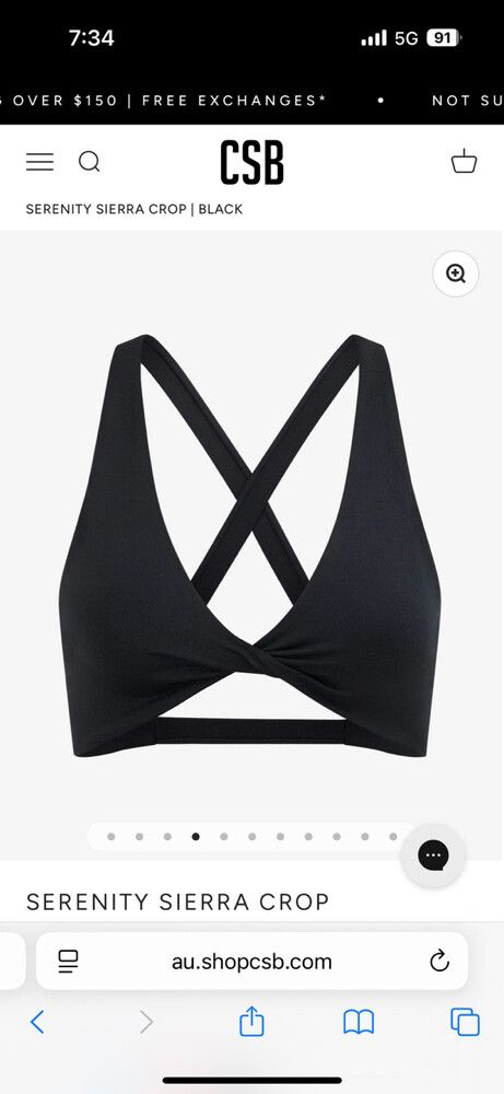 CSB Serenity Sierra Crop Top