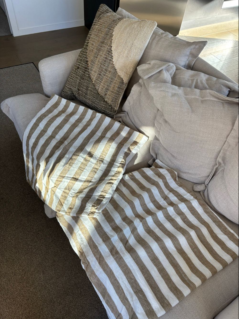 A and c homewares linen euro pillow cases 2x