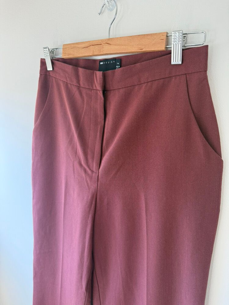 Asos Design Burgundy Pants