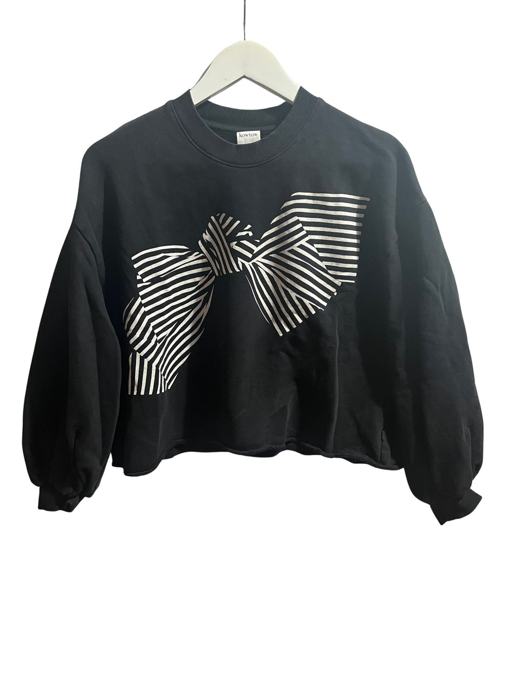 Kowtow Black Bow Sweatshirt – Size S