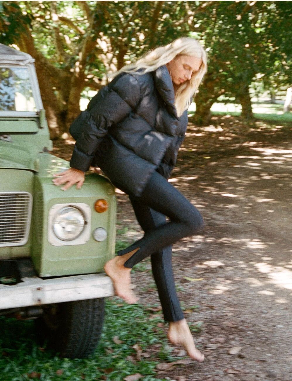 Maggie Marilyn 01 Navy Blue tailored leggings.