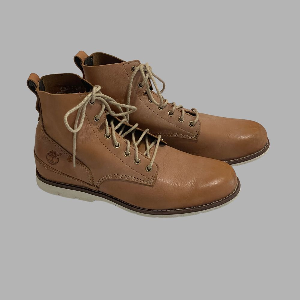 Timberland Brewstah Deacon Tan Leather Boots US 8W