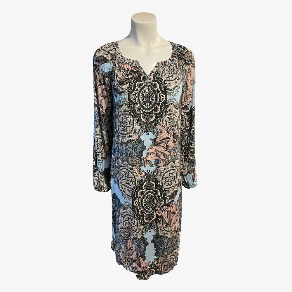 Loobie's Story Paisley Floral Long Sleeve Dress Size 12