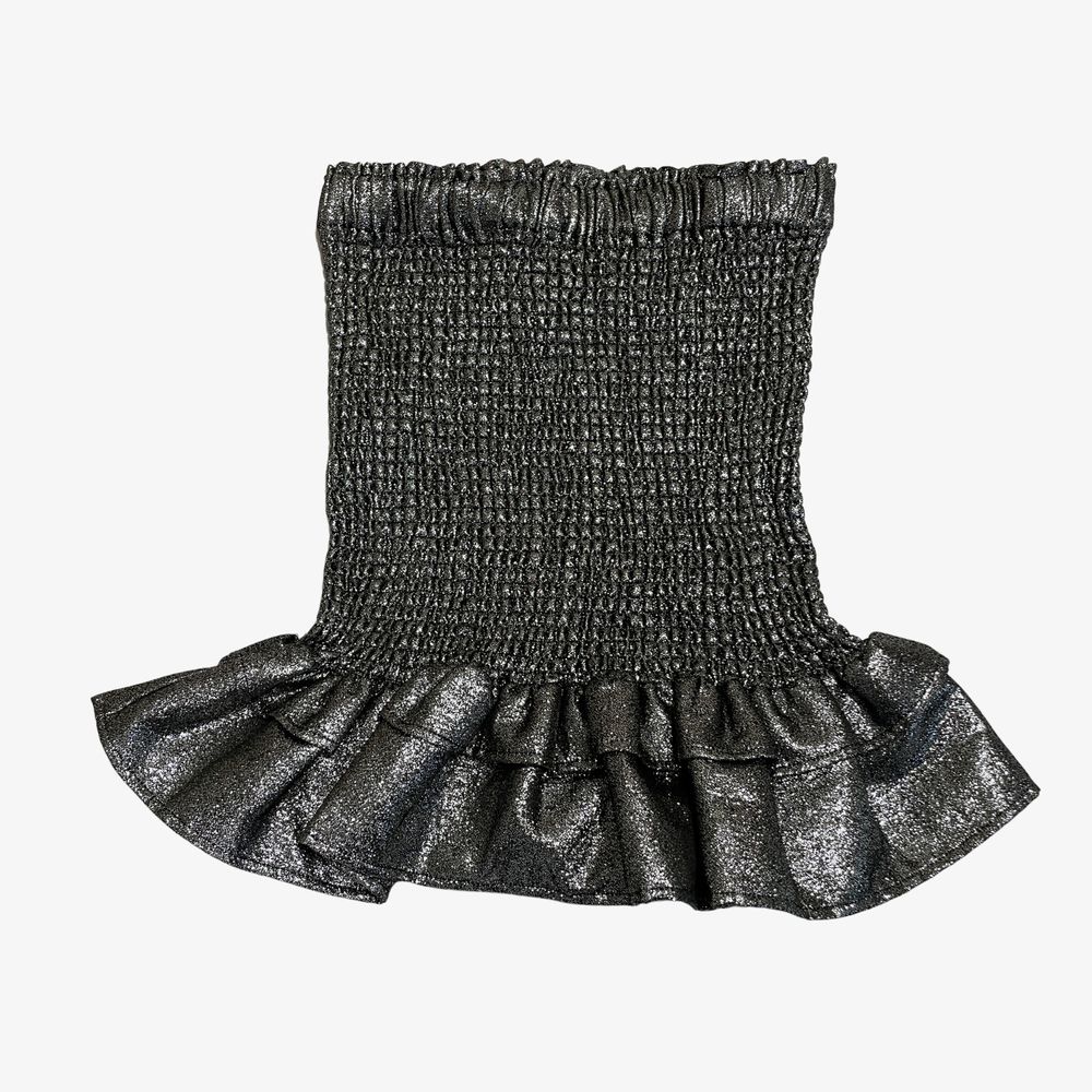 Superette Silver Metallic Rah Rah Skirt Size 10