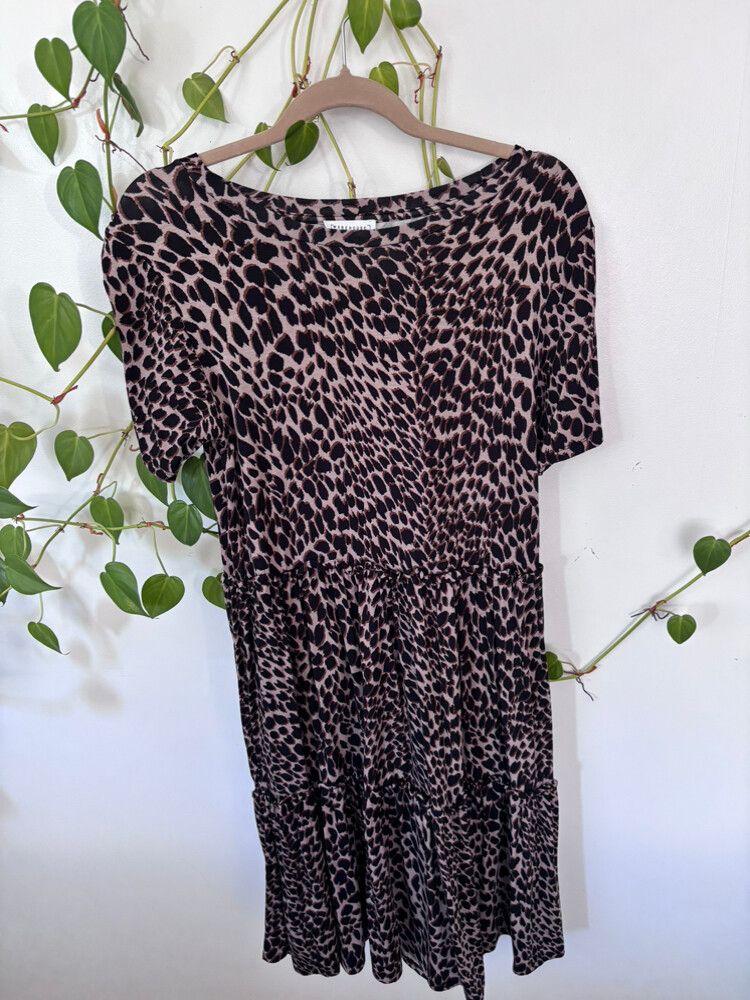 Warehouse UK Leopard Print Dress