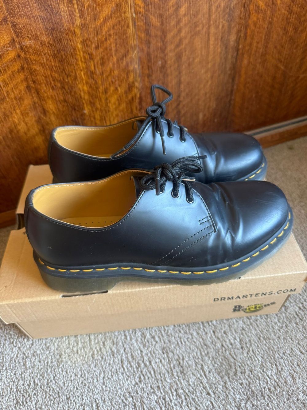 Dr Martens Black 1461 Smooth Shoes
