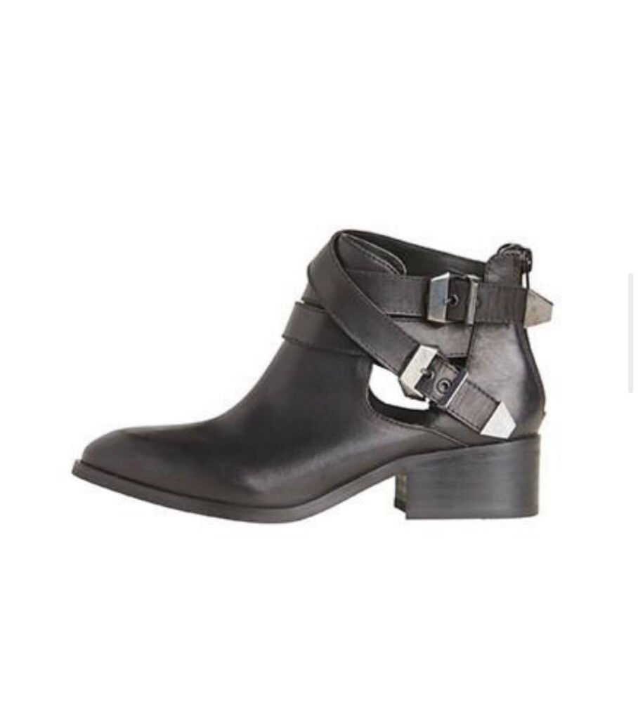 Windsor Smith Nevada Black Cut out Ankle Boot