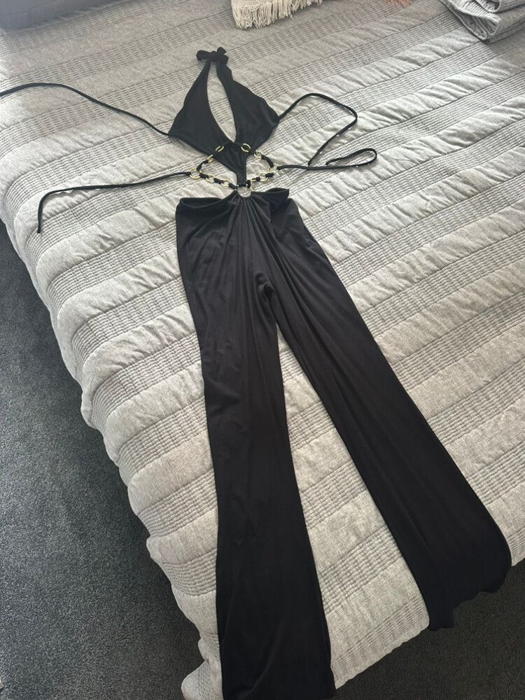 Outcast Clothing Black Cutout Jumpsuit