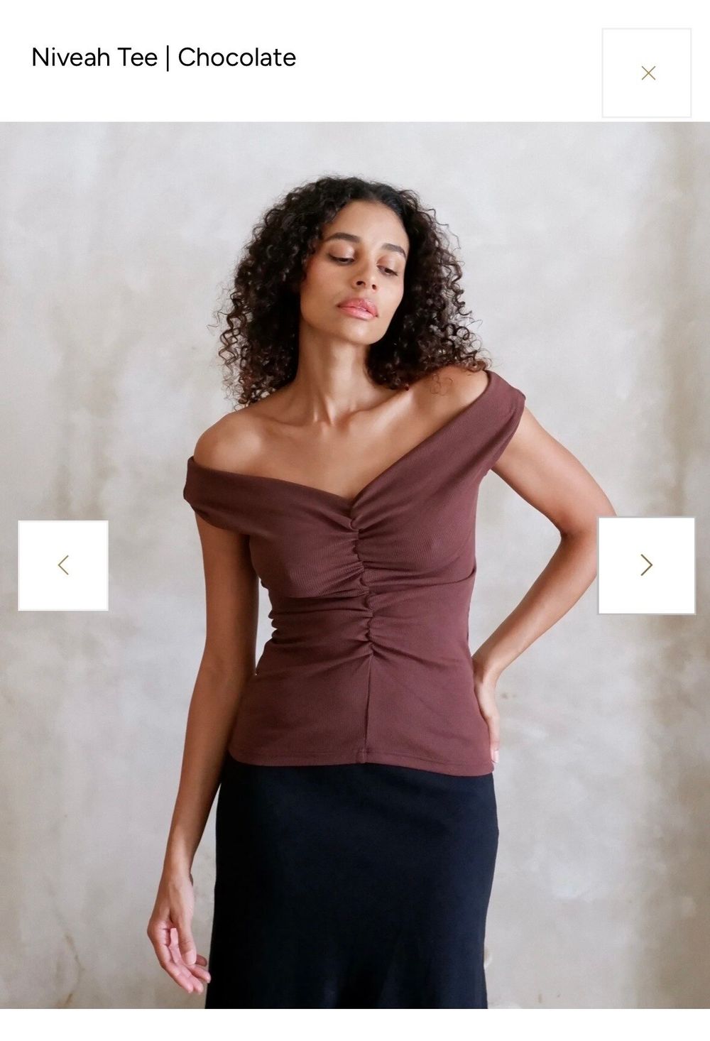 Dominique Healy Niveah Tee Brown