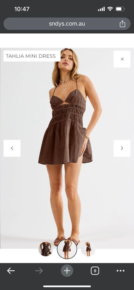 SNDYS The Label - Sndys The Label Tahlia Mini Dress on Designer Wardrobe SNDYS The Label - Sndys The Label Tahlia Mini Dress on Designer Wardrobe