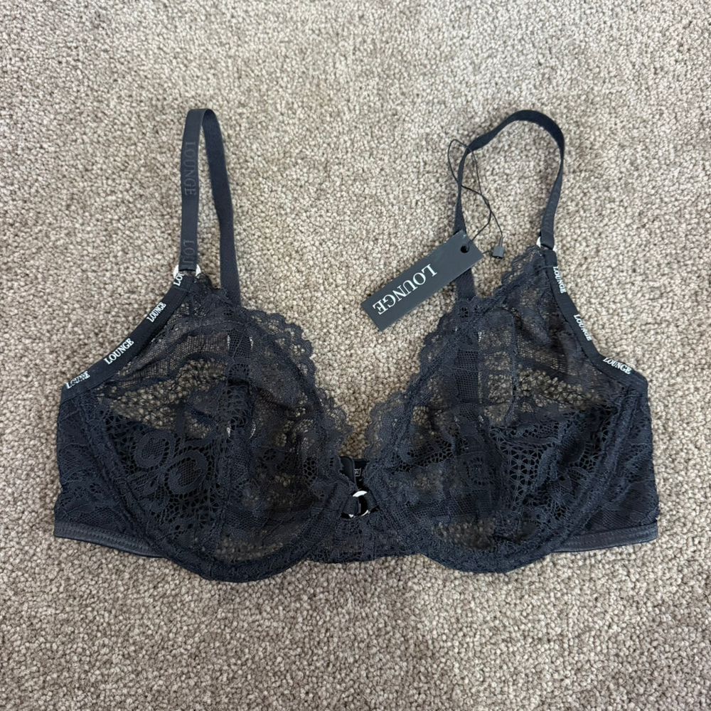 lounge black bralette