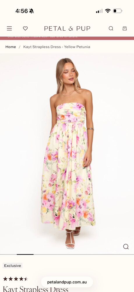 Petal & Pup Kayt Strapless Dress