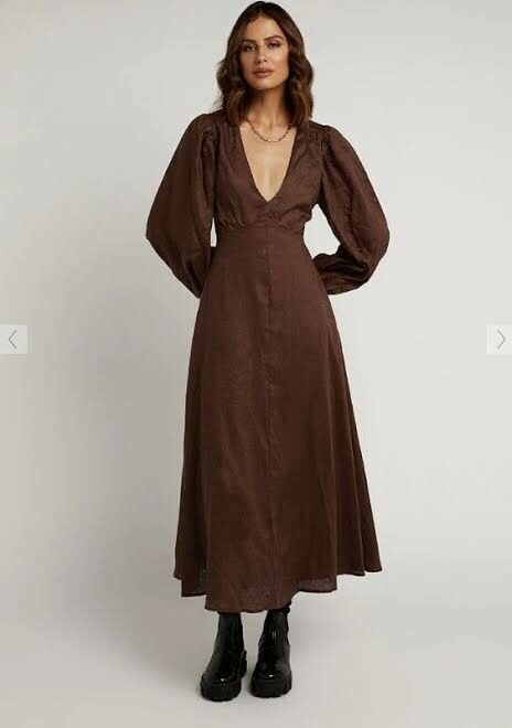 Linen Midi Dress