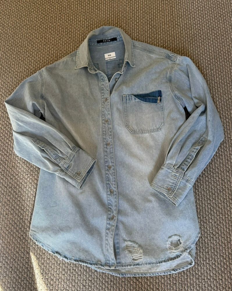 KSUBI DENIM OVERSIZE SHIRT