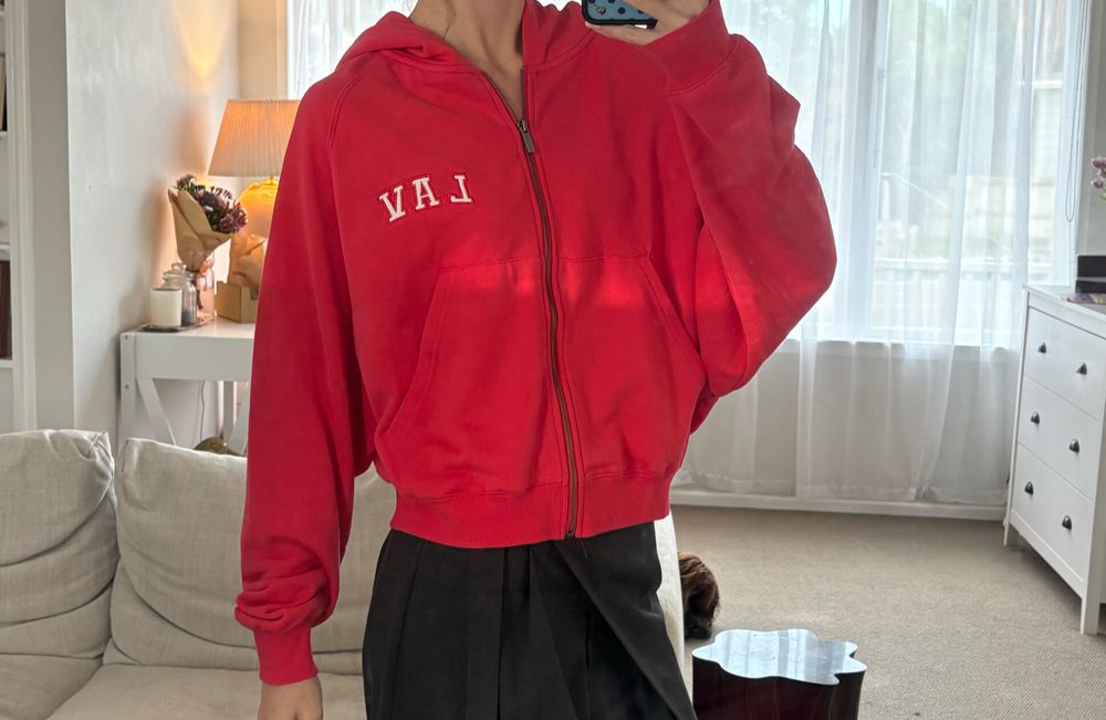 LA Vintage zip through hoodie
