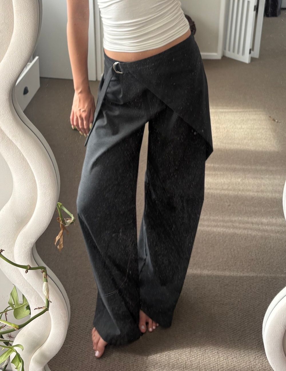Ruby Sasha wrap pants charcoal