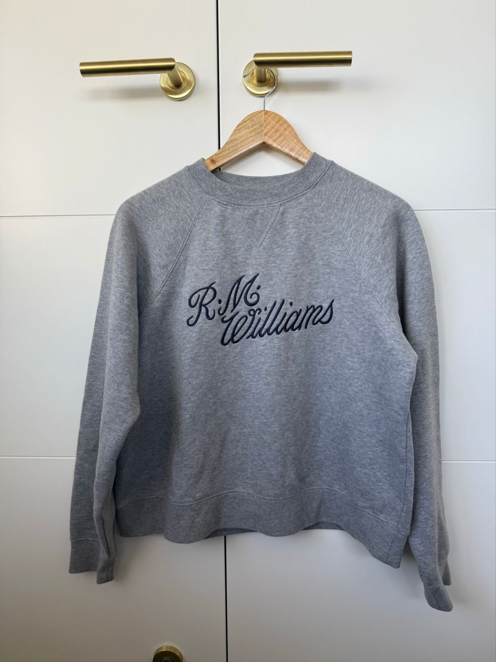 R.M. Williams Grey Embroidered Sweatshirt